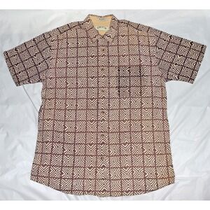 Orvis Sporting Traditions Mens Short Sleeve‎ Button Front Shirt Size Large